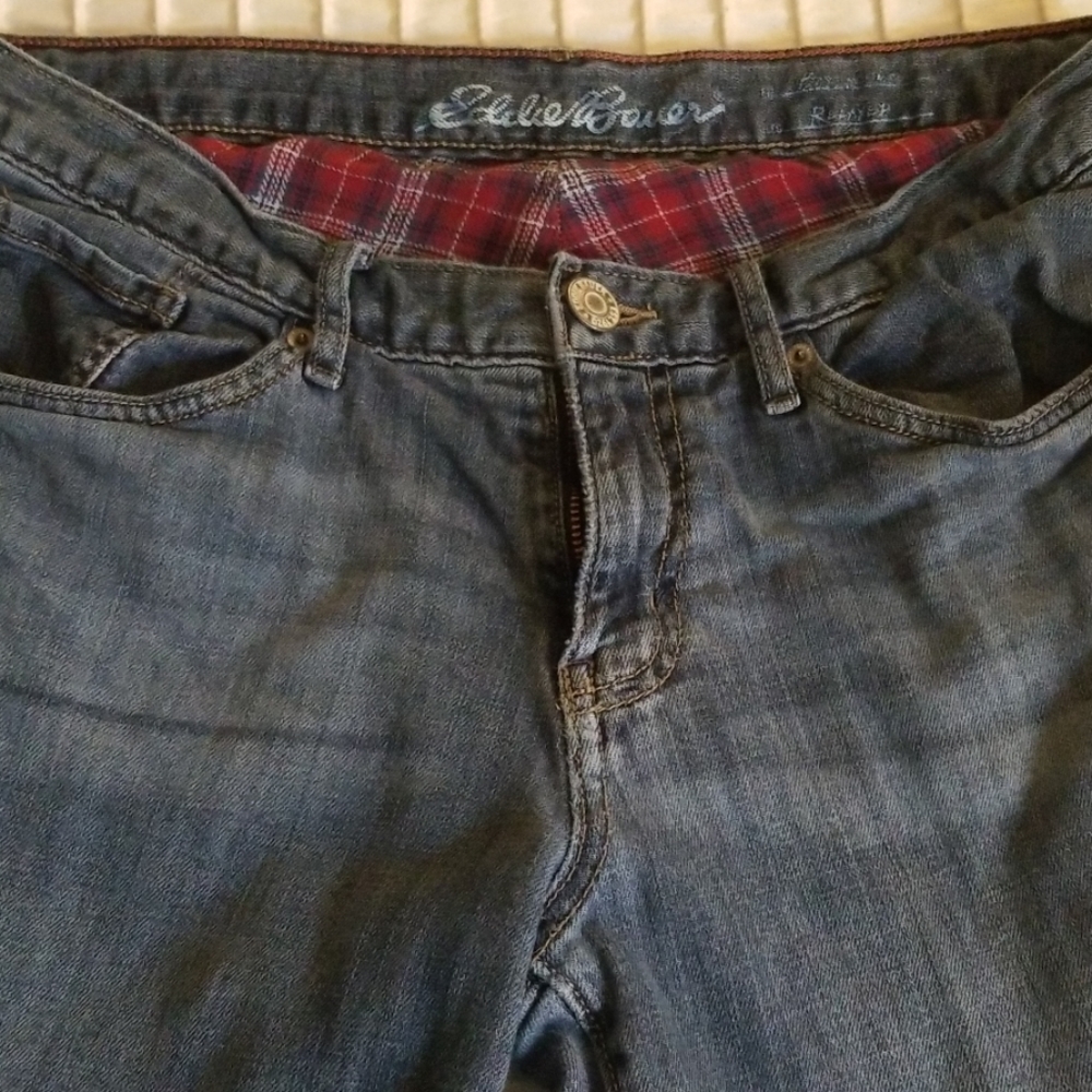 Eddie Bauer flannel lined jeans